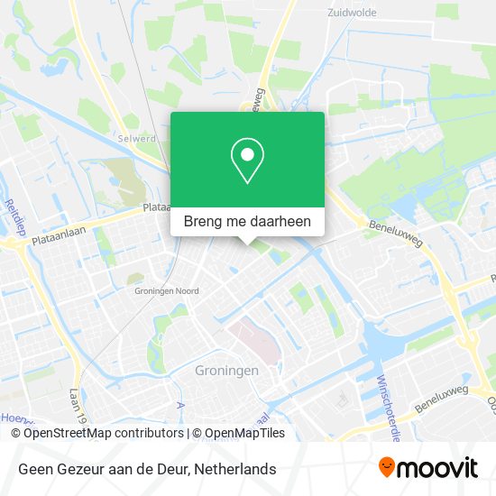 Geen Gezeur aan de Deur kaart