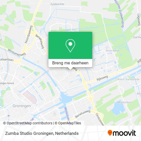 Zumba Studio Groningen kaart