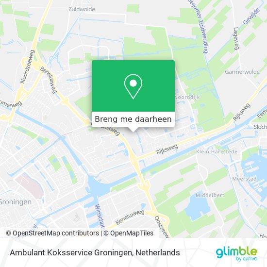 Ambulant Koksservice Groningen kaart