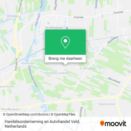 Handelsonderneming en Autohandel Veld kaart