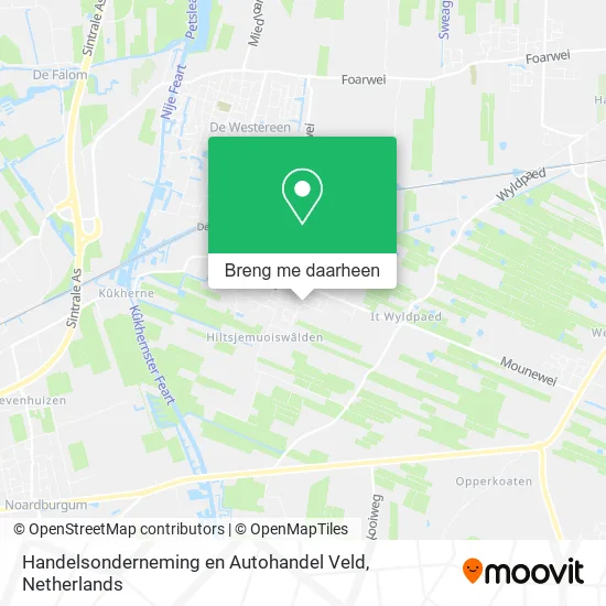 Handelsonderneming en Autohandel Veld kaart