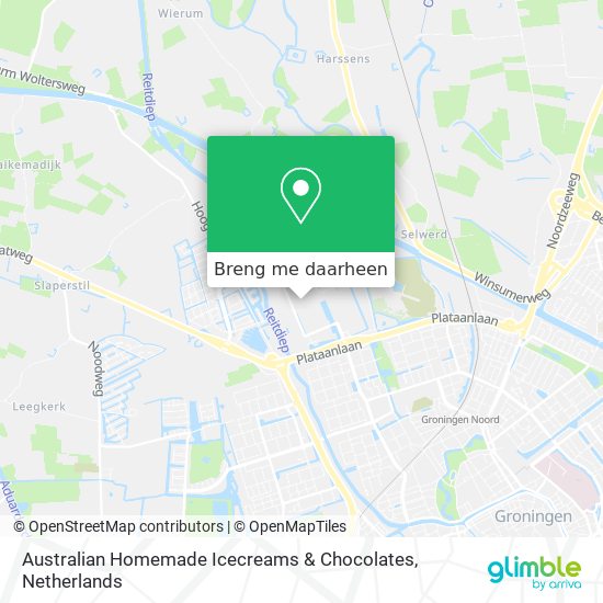 Australian Homemade Icecreams & Chocolates kaart