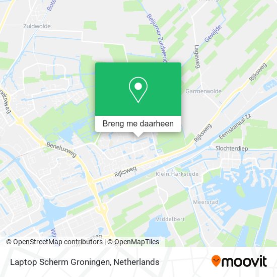 Laptop Scherm Groningen kaart