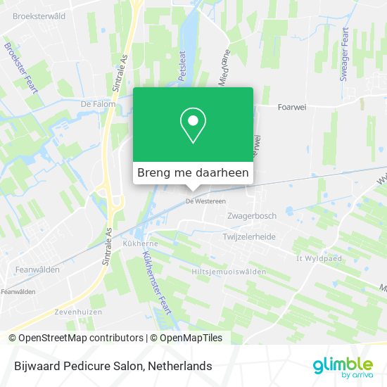 Bijwaard Pedicure Salon kaart