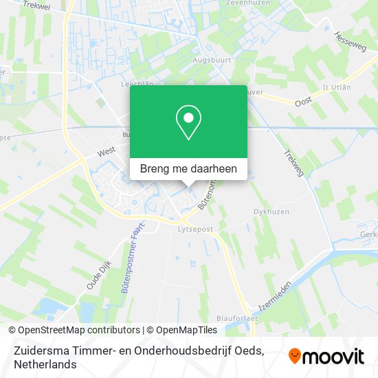 Zuidersma Timmer- en Onderhoudsbedrijf Oeds kaart