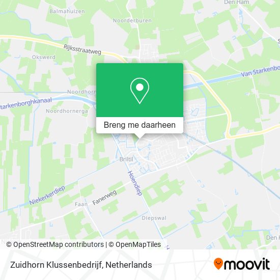 Zuidhorn Klussenbedrijf kaart