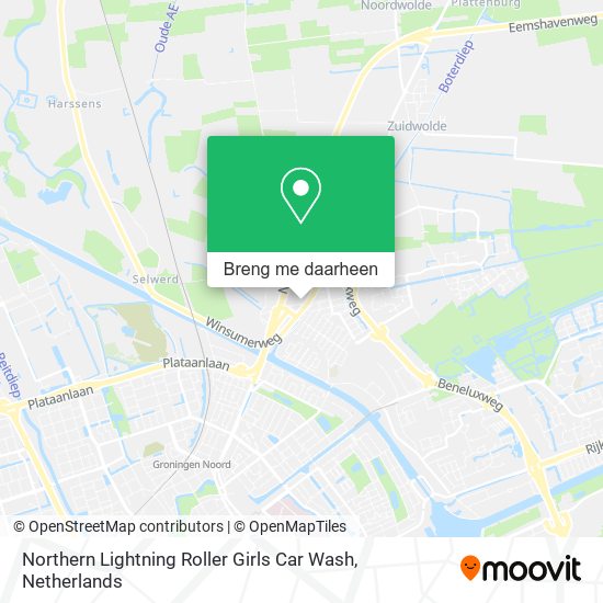 Northern Lightning Roller Girls Car Wash kaart