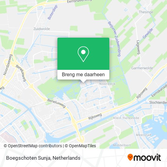 Boegschoten Sunja kaart