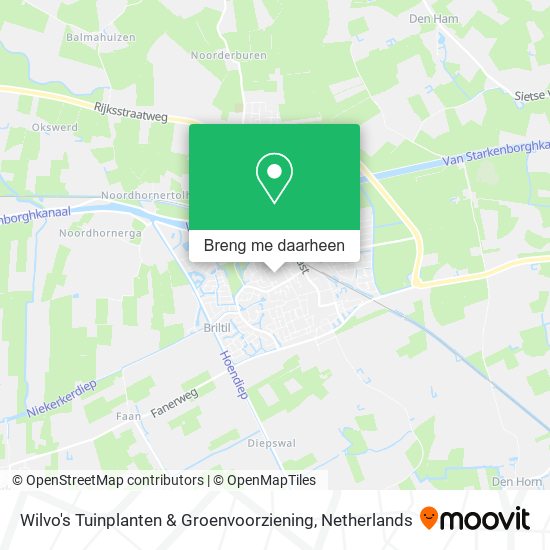 Wilvo's Tuinplanten & Groenvoorziening kaart