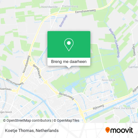 Koetje Thomas kaart