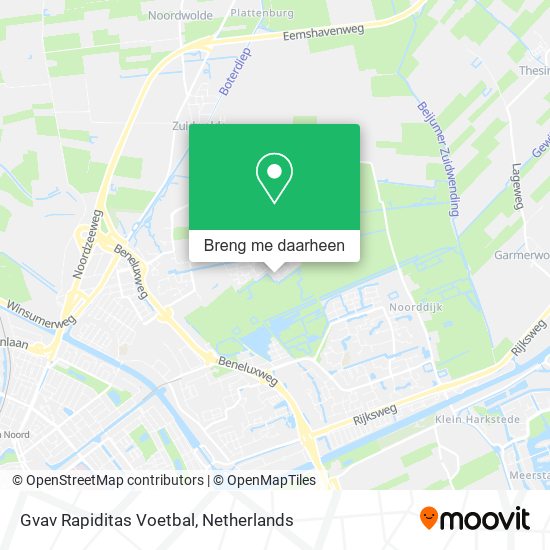 Gvav Rapiditas Voetbal kaart