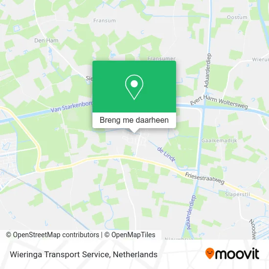Wieringa Transport Service kaart