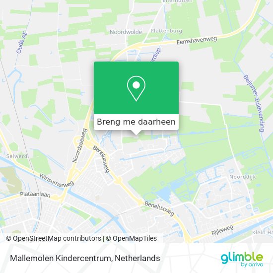 Mallemolen Kindercentrum kaart