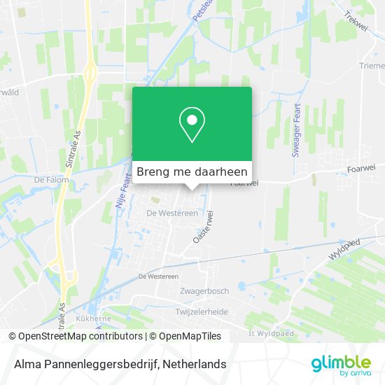 Alma Pannenleggersbedrijf kaart