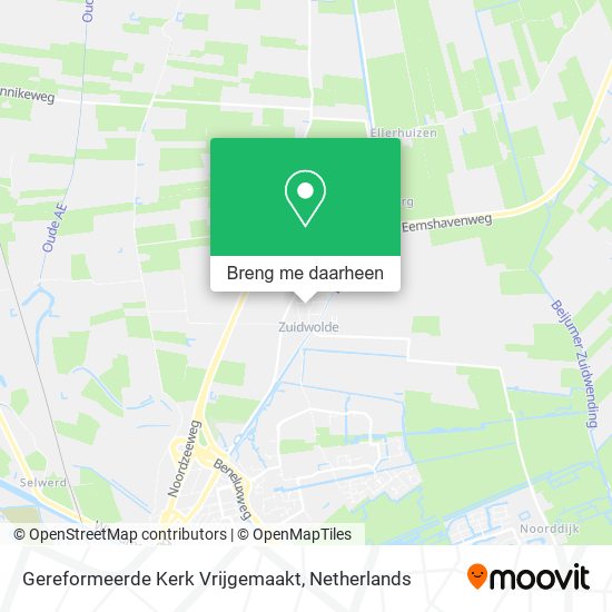 Gereformeerde Kerk Vrijgemaakt kaart