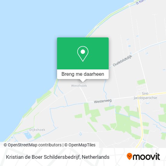 Kristian de Boer Schildersbedrijf kaart