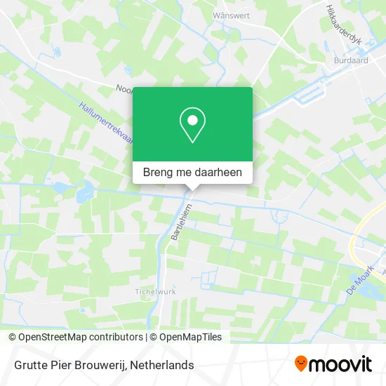 Grutte Pier Brouwerij kaart
