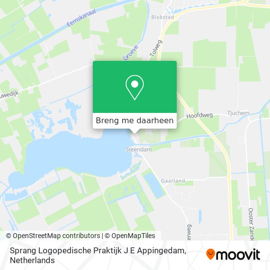 Sprang Logopedische Praktijk J E Appingedam kaart