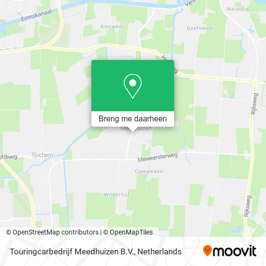 Touringcarbedrijf Meedhuizen B.V. kaart