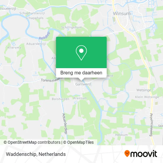 Waddenschip kaart