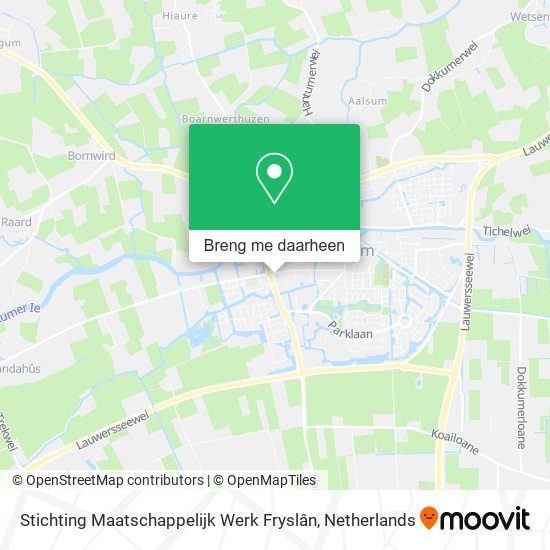 Stichting Maatschappelijk Werk Fryslân kaart