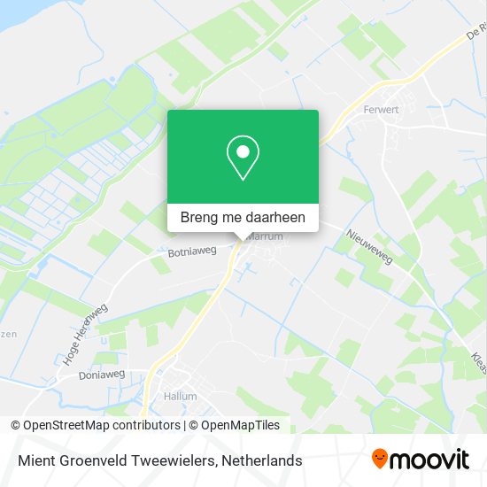Mient Groenveld Tweewielers kaart