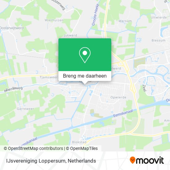 IJsvereniging Loppersum kaart