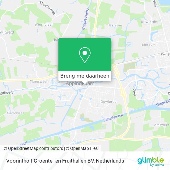 Voorintholt Groente- en Fruithallen BV kaart