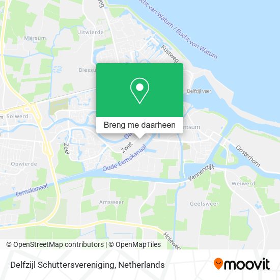 Delfzijl Schuttersvereniging kaart