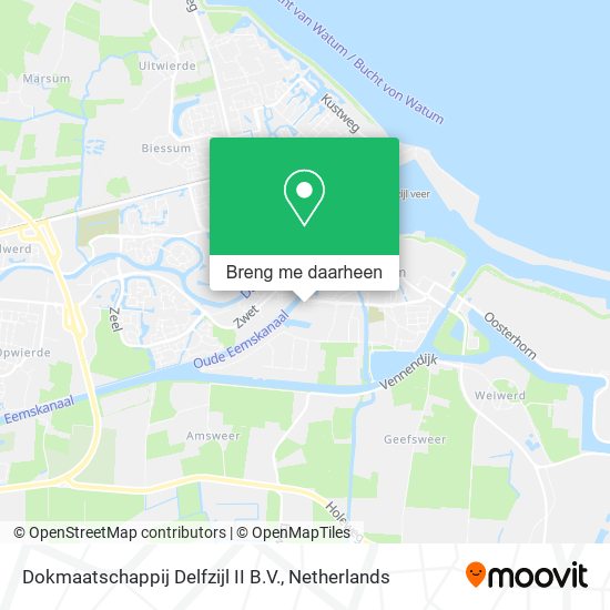 Dokmaatschappij Delfzijl II B.V. kaart