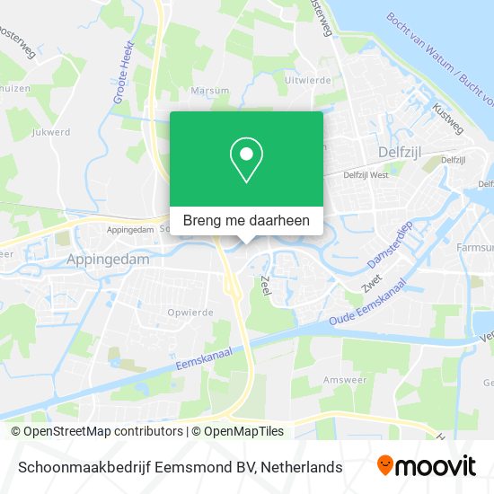 Schoonmaakbedrijf Eemsmond BV kaart