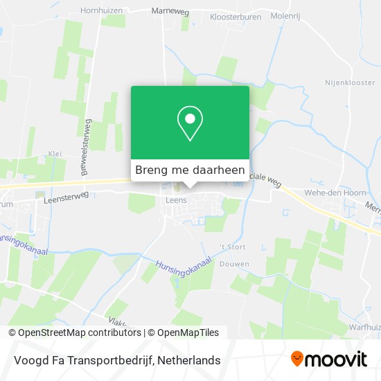 Voogd Fa Transportbedrijf kaart