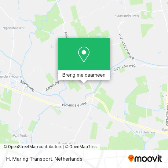 H. Maring Transport kaart