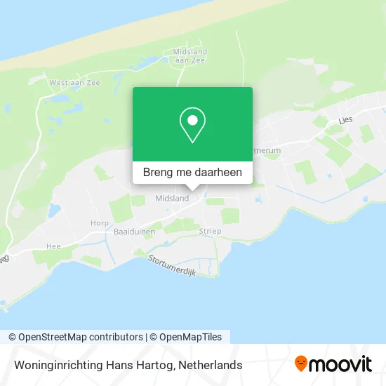 Woninginrichting Hans Hartog kaart