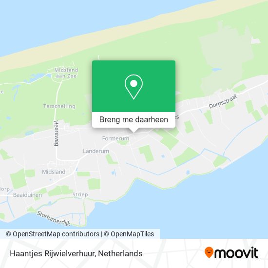 Haantjes Rijwielverhuur kaart