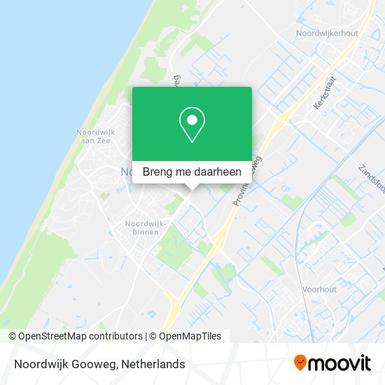 Noordwijk Gooweg kaart