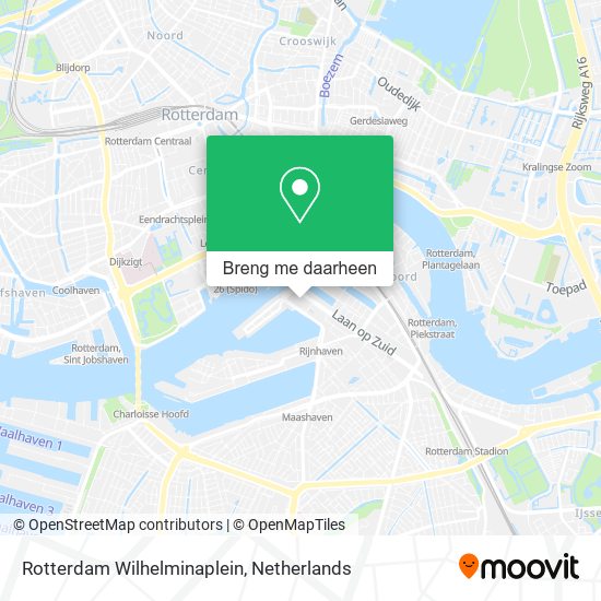 Rotterdam Wilhelminaplein kaart