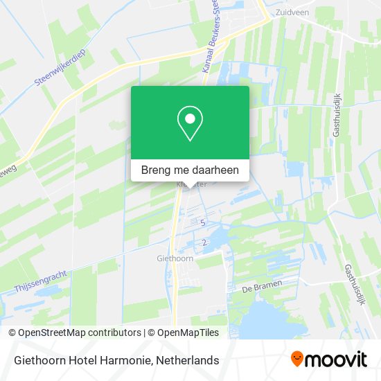 Giethoorn Hotel Harmonie kaart