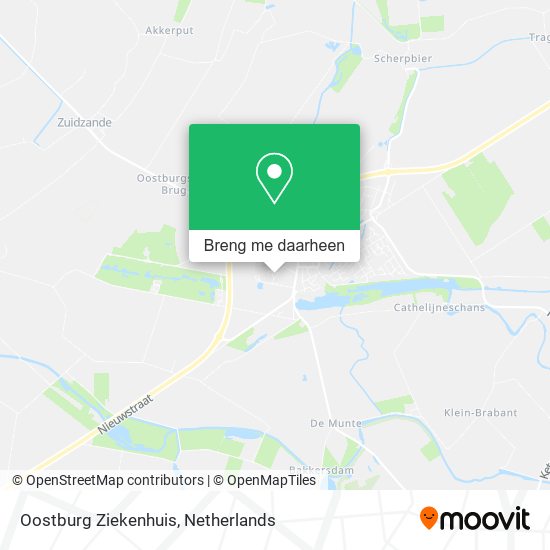 Oostburg Ziekenhuis kaart