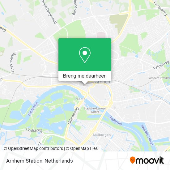 Arnhem Station kaart