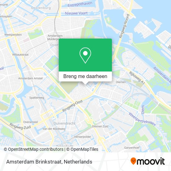 Amsterdam Brinkstraat kaart