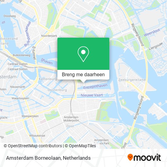 Amsterdam Borneolaan kaart