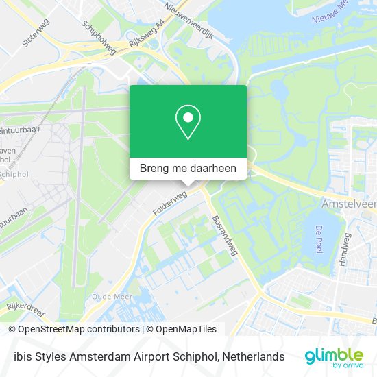 ibis Styles Amsterdam Airport Schiphol kaart