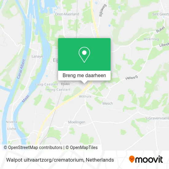 Walpot uitvaartzorg / crematorium kaart