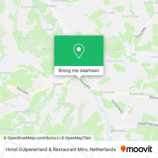 Hotel Gulpenerland & Restaurant Miro kaart