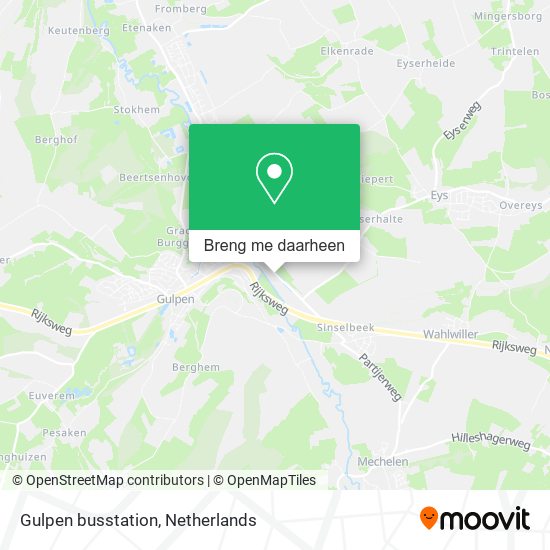 Gulpen busstation kaart