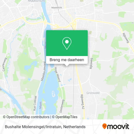 Bushalte Molensingel/Intratuin kaart