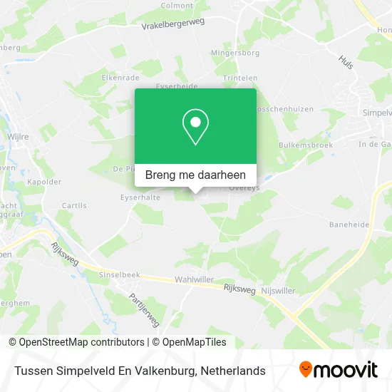 Tussen Simpelveld En Valkenburg kaart