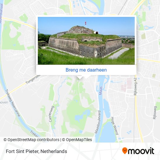 Fort Sint Pieter kaart