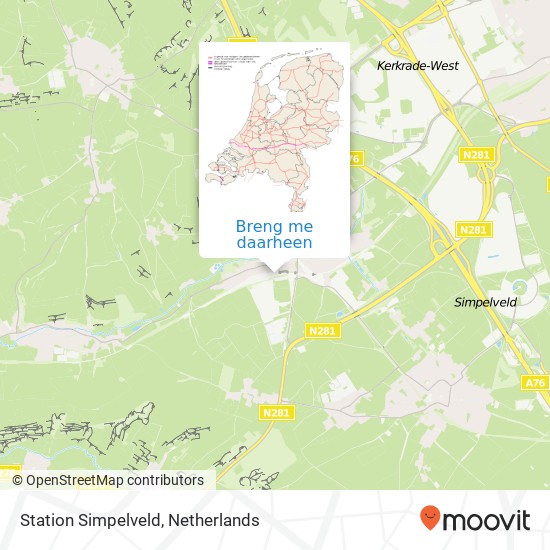 Station Simpelveld kaart